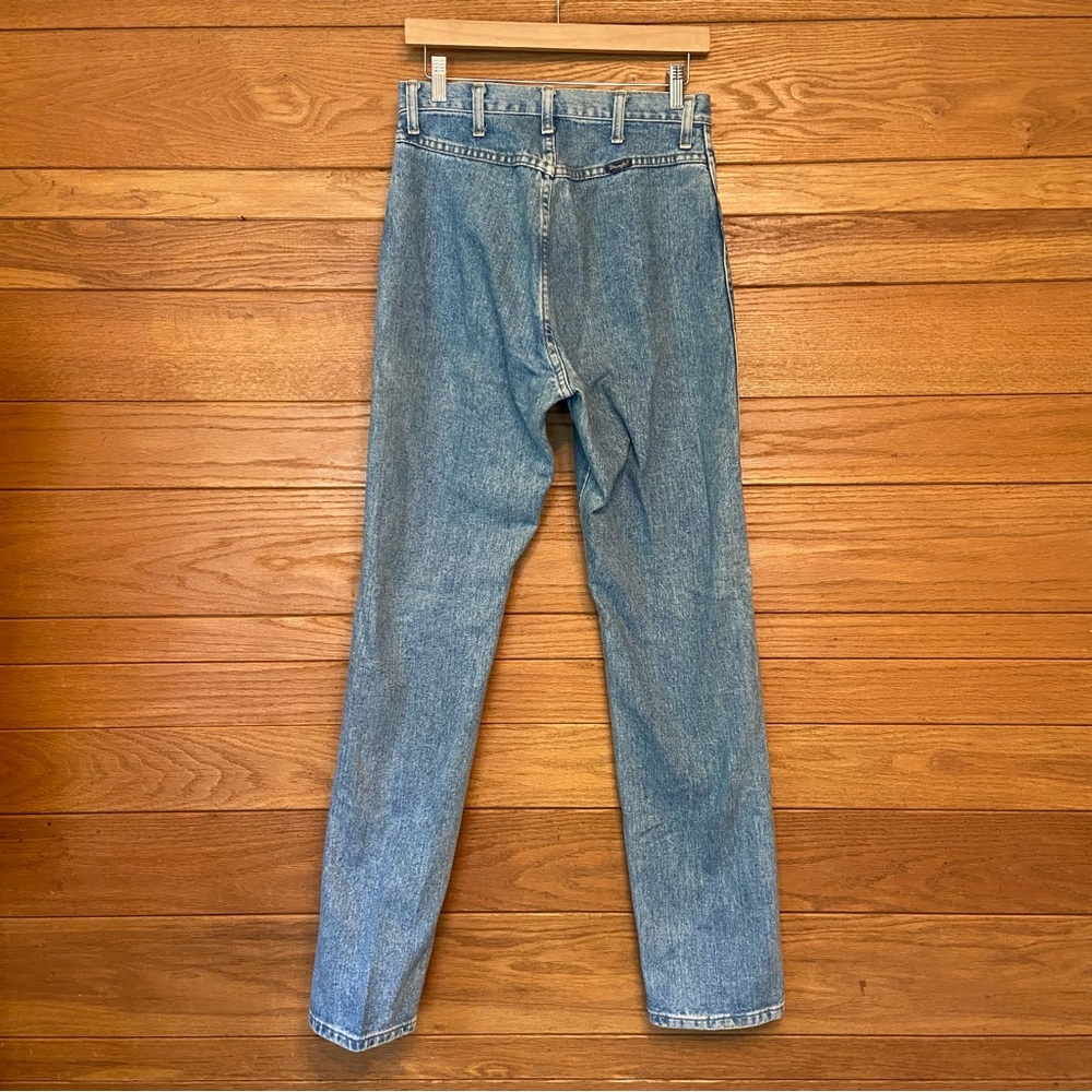 Vintage Wrangler light wash flat back jeans - Picture 4 of 7
